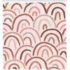 image:imageAmbesonne Mid Century Modern Boho Shower Curtain Neutral Scandinavian Rainbows Simple Dreamy Lines Cloth Fabric Bathroom Decor Set with Hooks 69 W x 105 L White Pale Cinnamon Blush
