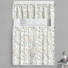 image:imageAmbesonne Floral Valance amp Tier Curtain 3 pcs Set Spring Season Themed Watercolors Painting of Herbs Flowers Botany Garden Art Window Treatments for Kitchen Room Decor 55 x 24 Ivory