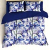 image:imageAmbesonne Flower Duvet Cover Set Delphinium and Iris Flowers Watercolor Design Pattern Spring Love Reversible 3 Piece Bedding Set with 2 Pillow Shams King Azure Blue Purple and White