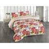 image:imageAmbesonne Flower Duvet Cover Set Floral Ornament with Digital Watercolor Gerbara Art Floursih Print Reversible 3 Piece Bedding Set with 2 Pillow Shams California King Dark Salmon Grey and Mustard