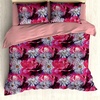 image:imageAmbesonne Flowers Duvet Cover Set Garden of Blooming Romance Weathered Concept Grunge Peony and Gerbera Reversible 3 Piece Bedding Set with 2 Pillow Shams King Pink Pale Grey Purple