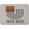 image:imageAmbesonne Mid Century Modern Boho Bath Mat Minimalist Abstract Aura Square and Roundy Lines Dreamy Art Plush Bathroom Decor Mat with Non Slip Backing 302 x 20 Pale Tan Cinnamon