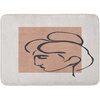 image:imageAmbesonne Mid Century Modern Boho Bath Mat Minimalist Outline Lady Silhouette and Rectangle Print Plush Bathroom Decor Mat with Non Slip Backing 302 x 20 Almond Dark Slate Blue