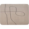 image:imageAmbesonne Mid Century Modern Boho Bath Mat Minimalist Themed Scribble Style Stripe on Nude Tone Plush Bathroom Decor Mat with Non Slip Backing 302 x 20 Pale Sepia Charcoal Grey