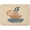 image:imageAmbesonne Mid Century Modern Boho Bath Mat Simple Botanical Leaves Watercolor Semicircles Art Plush Bathroom Decor Mat with Non Slip Backing 302 x 20 Camel Champagne Grey Teal