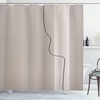 image:imageAmbesonne Mid Century Modern Boho Shower Curtain Minimalist Art of Abstract Line on Nude Neutral Back Cloth Fabric Bathroom Decor Set with Hooks 69 W x 70 L Pale Tan Charcoal Grey
