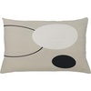 image:imageAmbesonne Mid Century Modern Boho Throw Pillow Cushion Cover Contemporary Geometric Vibes Round and Circle Chill Print Decorative Rectangle Accent Pillow Case 26 X 16 Pale Sepia Dark Grey