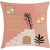 image:imageAmbesonne Mid Century Modern Boho Throw Pillow Cushion Cover Contemporary Neutral Terracotta Colored Scene Art Decorative Square Accent Pillow Case 20 X 20 Coral Pale Salmon and Camel