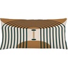 image:imageAmbesonne Mid Century Modern Boho Throw Pillow Cushion Cover Geometric Semicircle and Round Shapes with Spots Decorative Rectangle Accent Pillow Case 36 X 16 Cocoa Champagne and Dark Teal