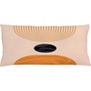 image:imageAmbesonne Mid Century Modern Boho Throw Pillow Cushion Cover Semi Circles and Planet Rounds on a Soft Background Decorative Rectangle Accent Pillow Case 36 X 16 Dark Orange and Pale Peach