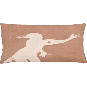 image:imageAmbesonne Mid Century Modern Boho Throw Pillow Cushion Cover Simple Cream Tone Lady Look Silhouette Composition Print Decorative Rectangle Accent Pillow Case 36 X 16 Pale Rust Champagne