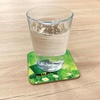 image:imageAmbesonne Movie Theater Coaster Set of 4 Various Hand Drawn on a Notebook Page Style Backdrop Hollywood Fun Square Hardboard Gloss Coasters Standard Size White BlueGreen