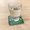 image:imageAmbesonne Savannah Coaster Set of 4 White Tiger Wintertime Animal Portrait Eyes Calm Noble Beast Photography Square Hardboard Gloss Coasters Standard Size White and BlackEcru Fern
