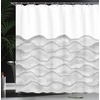 image:imageAmbesonne Winter Shower Curtain Ornamental Crystals of Ice Freezing Weather in January Cold Abstract Cloth Fabric Bathroom Decor Set with Hooks 69 W x 70 L Coconut YellowPale Grey