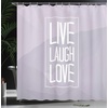 image:imageAmbesonne Winter Shower Curtain Ornamental Crystals of Ice Freezing Weather in January Cold Abstract Cloth Fabric Bathroom Decor Set with Hooks 69 W x 70 L Coconut YellowPale Grey White
