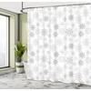 image:imageAmbesonne Winter Shower Curtain Ornamental Crystals of Ice Freezing Weather in January Cold Abstract Cloth Fabric Bathroom Decor Set with Hooks 69 W x 70 L Coconut YellowCoconut Yellow