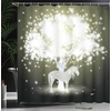 image:imageAmbesonne Winter Shower Curtain Ornamental Crystals of Ice Freezing Weather in January Cold Abstract Cloth Fabric Bathroom Decor Set with Hooks 69 W x 70 L Coconut YellowYellow Hunter Grey