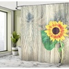 image:imageAmbesonne Winter Shower Curtain Ornamental Crystals of Ice Freezing Weather in January Cold Abstract Cloth Fabric Bathroom Decor Set with Hooks 69 W x 70 L Coconut YellowBrown Green Yellow