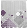 image:imageAmbesonne Winter Shower Curtain Ornamental Crystals of Ice Freezing Weather in January Cold Abstract Cloth Fabric Bathroom Decor Set with Hooks 69 W x 70 L Coconut YellowGrey Purple