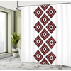 image:imageAmbesonne Winter Shower Curtain Ornamental Crystals of Ice Freezing Weather in January Cold Abstract Cloth Fabric Bathroom Decor Set with Hooks 69 W x 70 L Coconut YellowVermilion and White