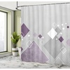 image:imageAmbesonne Winter Shower Curtain Ornamental Crystals of Ice Freezing Weather in January Cold Abstract Cloth Fabric Bathroom Decor Set with Hooks 69 W x 70 L Coconut YellowGrey Purple