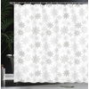 image:imageAmbesonne Winter Shower Curtain Ornamental Crystals of Ice Freezing Weather in January Cold Abstract Cloth Fabric Bathroom Decor Set with Hooks 69 W x 70 L Coconut YellowCoconut Yellow