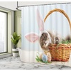 image:imageAmbesonne Winter Shower Curtain Ornamental Crystals of Ice Freezing Weather in January Cold Abstract Cloth Fabric Bathroom Decor Set with Hooks 69 W x 70 L Coconut YellowSoft Blue Multicolor