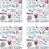 image:imageAmbesonne Movie Theater Coaster Set of 4 Various Hand Drawn on a Notebook Page Style Backdrop Hollywood Fun Square Hardboard Gloss Coasters Standard Size White BlueWhite Blue