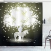 image:imageAmbesonne Winter Shower Curtain Ornamental Crystals of Ice Freezing Weather in January Cold Abstract Cloth Fabric Bathroom Decor Set with Hooks 69 W x 70 L Coconut YellowYellow Hunter Grey