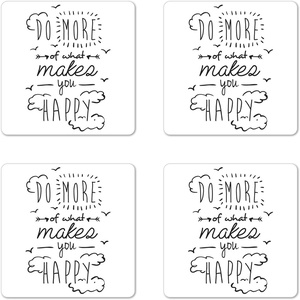 image:imageAmbesonne Savannah Coaster Set of 4 White Tiger Wintertime Animal Portrait Eyes Calm Noble Beast Photography Square Hardboard Gloss Coasters Standard Size White and BlackWhite Charcoal