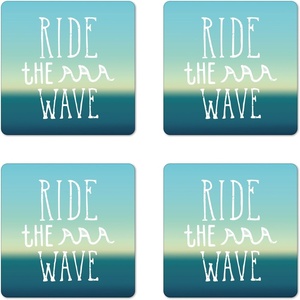 image:imageAmbesonne Savannah Coaster Set of 4 White Tiger Wintertime Animal Portrait Eyes Calm Noble Beast Photography Square Hardboard Gloss Coasters Standard Size White and BlackMint Green