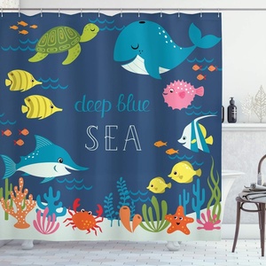 image:imageAmbesonne Winter Shower Curtain Ornamental Crystals of Ice Freezing Weather in January Cold Abstract Cloth Fabric Bathroom Decor Set with Hooks 69 W x 70 L Coconut YellowIndigo Fern Green Sky Blue