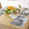 image:imageAmbesonne Animal Place Mats Set of 4 European Lynx Snowy Cold Forest Norway Nordic Country Wildlife Apex Predator Washable Fabric Placemats for Dining Table Standard Size Brown White