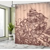 image:imageAmbesonne Cartoon Shower Curtain Colorful Exotic Zebra Head and Funny Animal Abstract Art Print Cloth Fabric Bathroom Decor Set with Hooks 69 W x 84 L Multicolor Soft BluePastel Brown and Redbrown