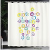 image:imageAmbesonne Cartoon Shower Curtain Colorful Exotic Zebra Head and Funny Animal Abstract Art Print Cloth Fabric Bathroom Decor Set with Hooks 69 W x 84 L Multicolor Soft BlueIvory Purple Yellow