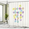 image:imageAmbesonne Cartoon Shower Curtain Colorful Exotic Zebra Head and Funny Animal Abstract Art Print Cloth Fabric Bathroom Decor Set with Hooks 69 W x 84 L Multicolor Soft BlueIvory Purple Yellow