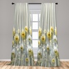 image:imageAmbesonne Cartoon Window Curtains Cartoon Sky View Along Sleeping Clouds Stars and Crescents in Scandinavian Style Lightweight Decor 2Panel Set with Rod Pocket Pair of  28 x 63 Teal BluePale Mustard and Grey Teal