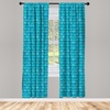 image:imageAmbesonne Cartoon Window Curtains Cartoon Sky View Along Sleeping Clouds Stars and Crescents in Scandinavian Style Lightweight Decor 2Panel Set with Rod Pocket Pair of  28 x 63 Teal BlueSeafoam Blue