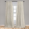 image:imageAmbesonne Cartoon Window Curtains Cartoon Sky View Along Sleeping Clouds Stars and Crescents in Scandinavian Style Lightweight Decor 2Panel Set with Rod Pocket Pair of  28 x 63 Teal BlueTan Green