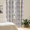 image:imageAmbesonne Cartoon Window Curtains Cartoon Sky View Along Sleeping Clouds Stars and Crescents in Scandinavian Style Lightweight Decor 2Panel Set with Rod Pocket Pair of  28 x 63 Teal BlueRed and Black