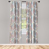 image:imageAmbesonne Cartoon Window Curtains Cartoon Sky View Along Sleeping Clouds Stars and Crescents in Scandinavian Style Lightweight Decor 2Panel Set with Rod Pocket Pair of  28 x 63 Teal BlueRed and Black