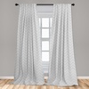 image:imageAmbesonne Cartoon Window Curtains Cartoon Sky View Along Sleeping Clouds Stars and Crescents in Scandinavian Style Lightweight Decor 2Panel Set with Rod Pocket Pair of  28 x 63 Teal BluePale Grey