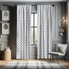 image:imageAmbesonne Cartoon Window Curtains Cartoon Sky View Along Sleeping Clouds Stars and Crescents in Scandinavian Style Lightweight Decor 2Panel Set with Rod Pocket Pair of  28 x 63 Teal BlueGrey and Black