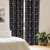 image:imageAmbesonne Cartoon Window Curtains Cartoon Sky View Along Sleeping Clouds Stars and Crescents in Scandinavian Style Lightweight Decor 2Panel Set with Rod Pocket Pair of  28 x 63 Teal BlueBlack Red