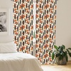image:imageAmbesonne Cartoon Window Curtains Cartoon Sky View Along Sleeping Clouds Stars and Crescents in Scandinavian Style Lightweight Decor 2Panel Set with Rod Pocket Pair of  28 x 63 Teal BlueIvory Ginger Dark Grey