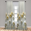 image:imageAmbesonne Cartoon Window Curtains Cartoon Sky View Along Sleeping Clouds Stars and Crescents in Scandinavian Style Lightweight Decor 2Panel Set with Rod Pocket Pair of  28 x 63 Teal BluePale Mustard and Grey Teal