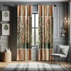 image:imageAmbesonne Cartoon Window Curtains Cartoon Sky View Along Sleeping Clouds Stars and Crescents in Scandinavian Style Lightweight Decor 2Panel Set with Rod Pocket Pair of  28 x 63 Teal BlueForest Green Rust Tan