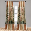 image:imageAmbesonne Cartoon Window Curtains Cartoon Sky View Along Sleeping Clouds Stars and Crescents in Scandinavian Style Lightweight Decor 2Panel Set with Rod Pocket Pair of  28 x 63 Teal BlueForest Green Rust Tan