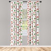 image:imageAmbesonne Fall Window Curtains Cartoon Illustration of Whimsical Ghosts and Magic Houses Halloween Autumn Lightweight Decor 2Panel Set with Rod Pocket Pair of  28 x 95 Black Salmon Off WhiteGreen Vermilion