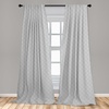 image:imageAmbesonne Fall Window Curtains Cartoon Illustration of Whimsical Ghosts and Magic Houses Halloween Autumn Lightweight Decor 2Panel Set with Rod Pocket Pair of  28 x 95 Black Salmon Off WhitePale Grey